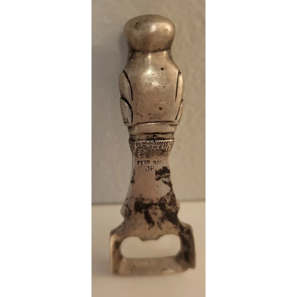 Sterling Silver 926 Made in Peru Figural Peruvian Bottle Opener 58 grams